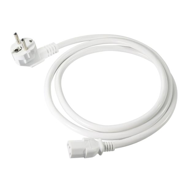 EU 3-Pin Plug to IEC C13 Power Cord - European Power Cable for Computer, Monitor, Printer, Adapter, 250V 10A