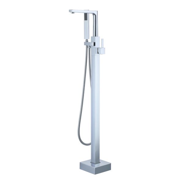 Straight Vertical PMMA Acrylic Freestanding Bathtub with in 1700X750/1700X800X580mm