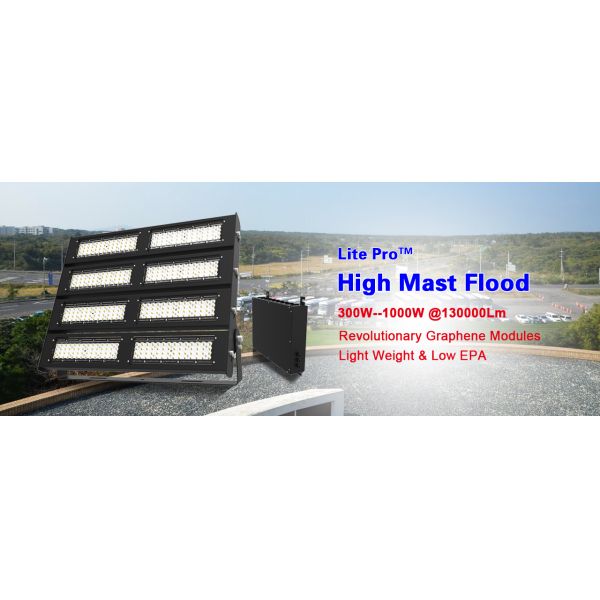 800W High Mast Light / Large Stadium High Mast Pole fixture for Airport Lights