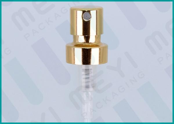 FEA 15mm Perfume Spray Pump , Shiny Gold Screw Mist Spray Pump For Fragrance