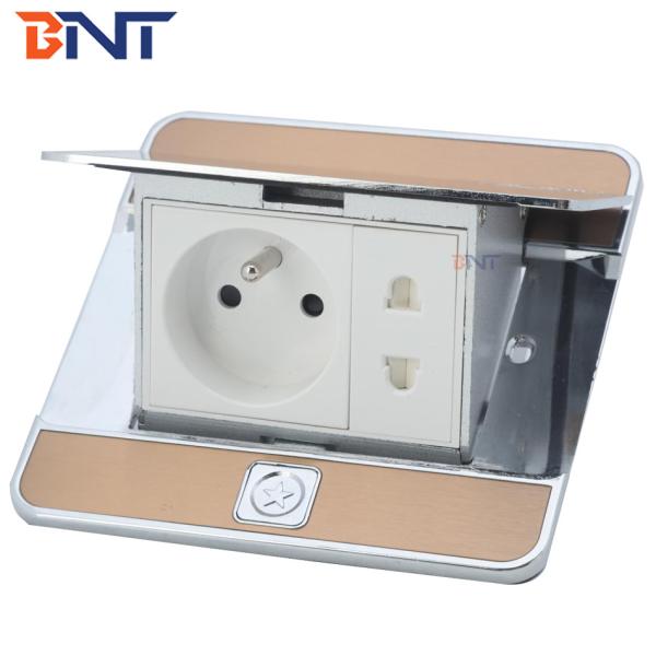 zinc alloy  material with french power floor pop up socket