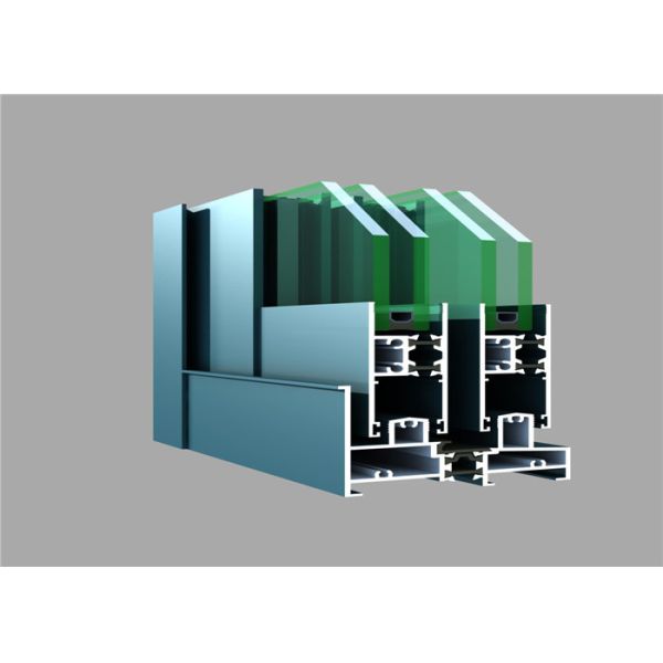 Профиль 6063 штранг-прессования промышленного покрытия порошка алюминиевый/6005