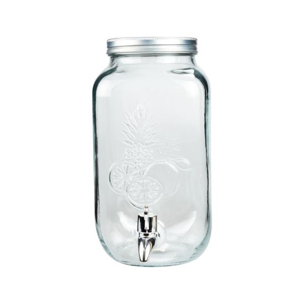 Customized Glass Beverage Dispenser With Spigot 5L Glass Water Dispenser