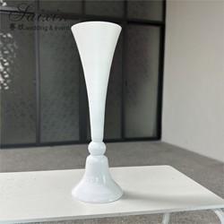 Vaso de flores brancas de casamento Decoração de vidro Cristal Central de mesa Alto Stand 80cm 100cm