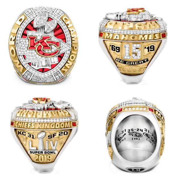 Customize silver metal football championship ring sports championship rings for teams