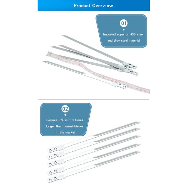 Bullmer Cutting Knife Blade 108065 For Bullmer Cutter L223*W8.2*D2.5mm