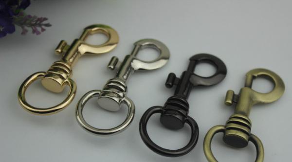 Europe popular fashion 24 mm metal nickel dog leash snap hook for pet collar