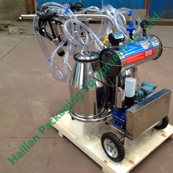 Машины молока овец бочонок портативной двойной доя для молочных ферм