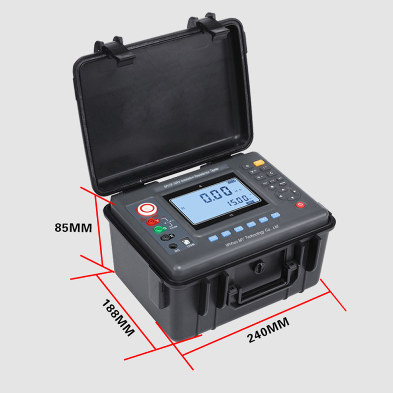 High Accuracy IP67 Insulation Resistance Tester For Transformer Maintenance Motors Cables