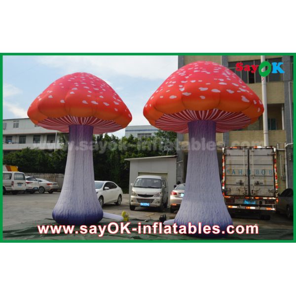 Seta roja del paño de Oxford de los productos inflables de encargo con el ventilador incorporado