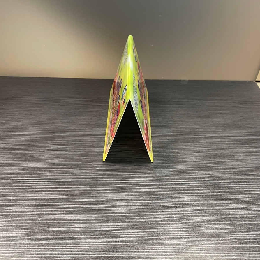 Custom V Shape Acrylic Tabletop Sign Holders UV Printing For Restaurant Business