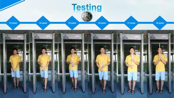 Multi Zones Archway Metal Detector Battery Backup For Airport Security Check