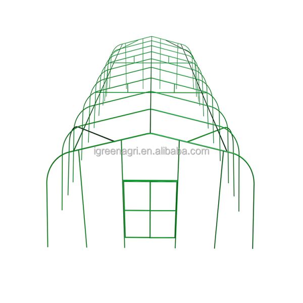 China Small Single-Span Low Tunnel Greenhouse with PE Film Cover Customizable Length