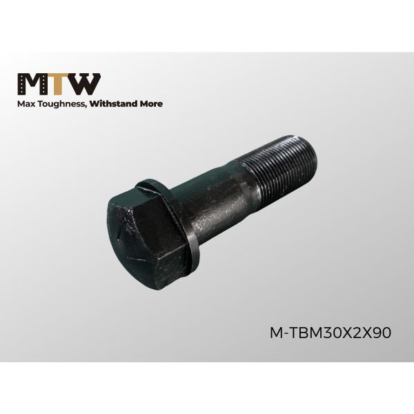TBM30X2X90 Track Bolt M30×2.0×90 Heavy Equipment Undercarriage Fastener