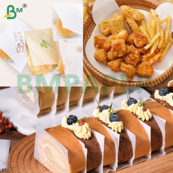30-80gsm 700*1000mm Food Grade Grease Resistant Paper Sheets