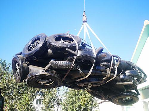 D3000×L6500 Integral Winding Inflatable Marine Fender 50KPa To 80KPa