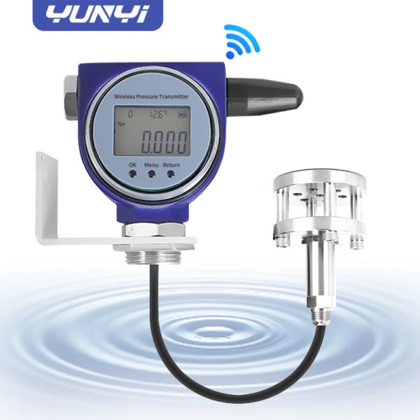 Yunyi Sanitary Double Flange Wireless Level Sensor Non Clog LCD CIP Cleanable Food Processing