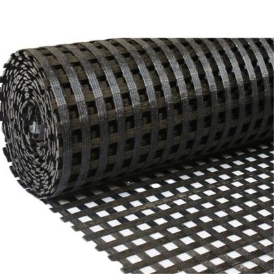 CE/ISO9001 Aprovado 25-200kn/m Construção Rodoviária Maçã Uniaxial Biaxial PVC revestida de Poliéster Geogrid