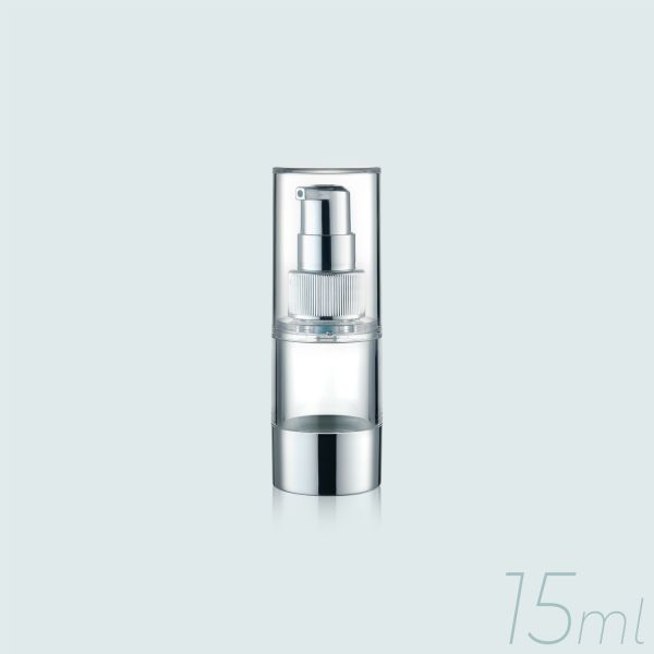 Cylindrical Shape Airless Pump Bottles Plastic And Metal Cream Pump Bottle GR202D