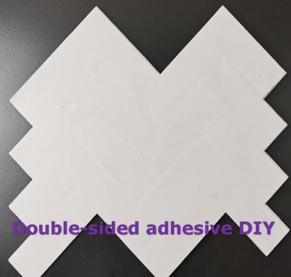 Natural Stone Herringbone Mosaic Tiles 300x300mm Self-Adhesive
