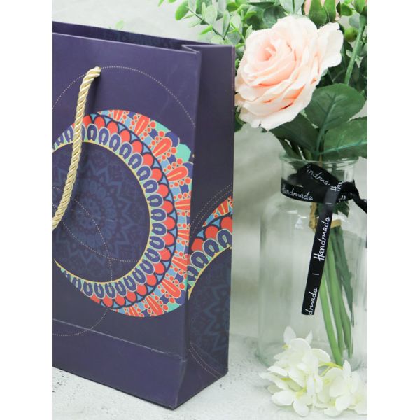 Бумажные мешки 250 ГСМ Эко, белый бумажный мешок картона с желтой веревочкой полиэстера