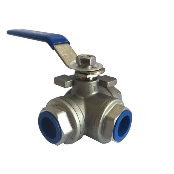 1/2” to 2 Stainless Steel 304 316 flow Control T and L  3  way diverter ball valve Heavy type