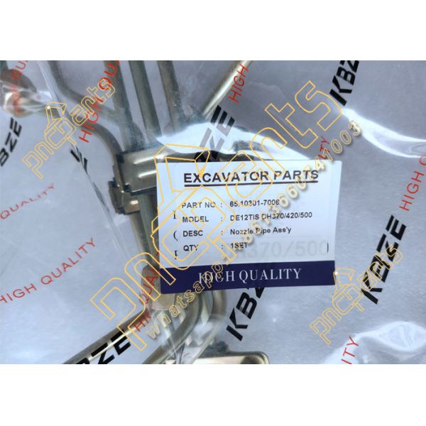 6510301 7006 Doosan Excavator Spare Parts DE12TIS DH370 DH420 Nozzle Injector Pipe Assy