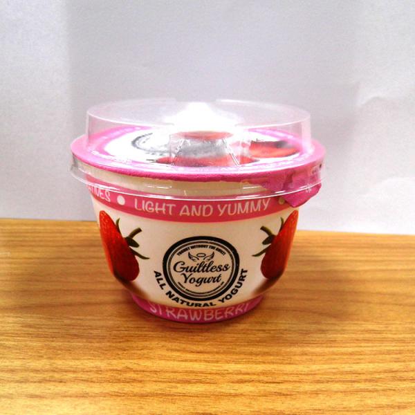 Food Grade Disposable customized plastic yogurt milk drink cup with aluminum foil lid
