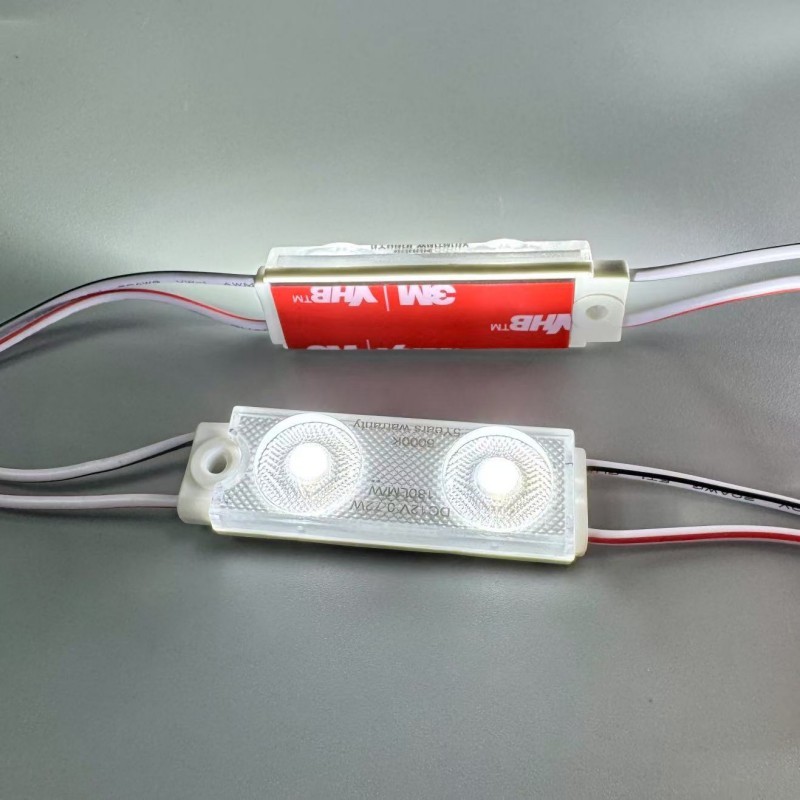 2 Lens Led Back Light Module 180lm/w DC12V 24V 0.72W For Signage