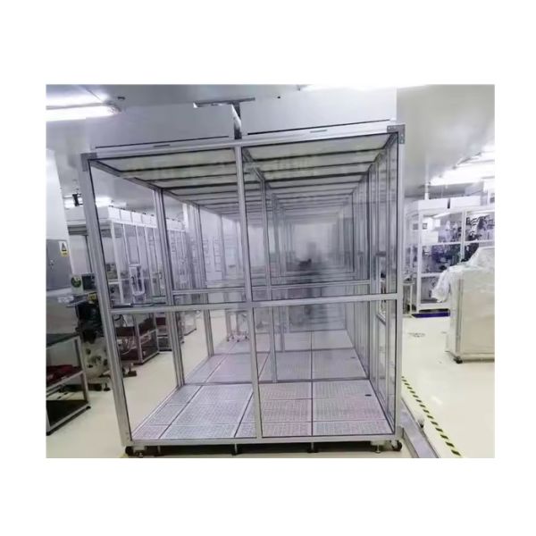 Customized Softwall Clean Room with LED Lighting PLC Control and Adjustable Airflow