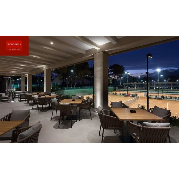 Comfortable High End Hotel Dining Chairs European Design Style with Modern Rattan
