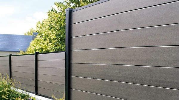                    Matte Finish WPC Fencing Panel Easy Clean for Office Courtyard              