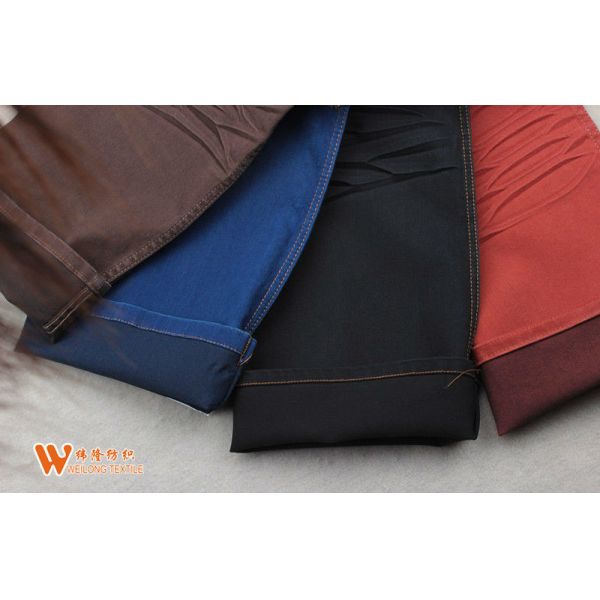 tela del dril de algodón del satén elástico de los vaqueros de 9,4 onzas