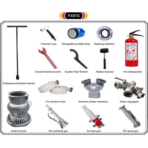 ISUZU 6M3 Water Tank Heavy Duty Fire Trucks , Foam Fire Truck Medium / Low Pressure Pump