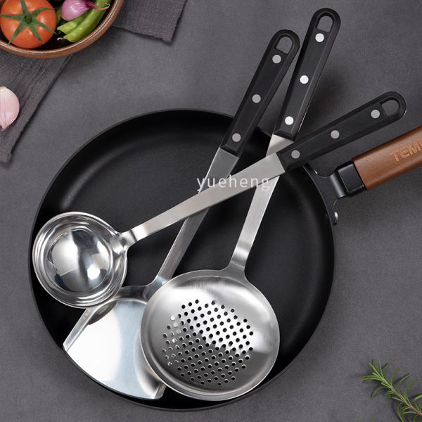 7PCS Kitchen Utensils  Cooking Tool Accessories Stainless Steel Utensil Set Tools  with pOM handle