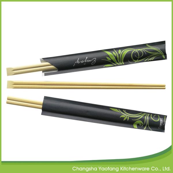 Natural Tensoge Bamboo Chopsticks 24cm Custom Logo Chinese Food Eating Sticks