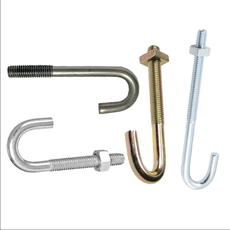Standard threaded J-bolt anchor bolts for automotive parts  HGD  anchor bolts Foundation boltte