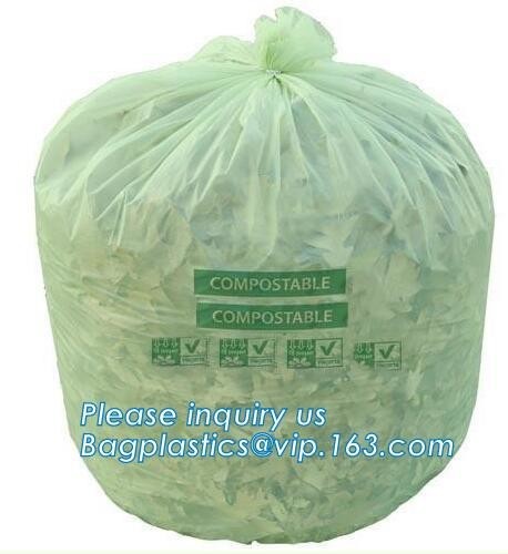 Kitchen Trash Collection Biodegradable Food Waste Bags  / Compostable Garbage Bag