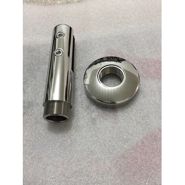 Commercial Frameless Glass Balustrade Components , Stainless Steel Spigot