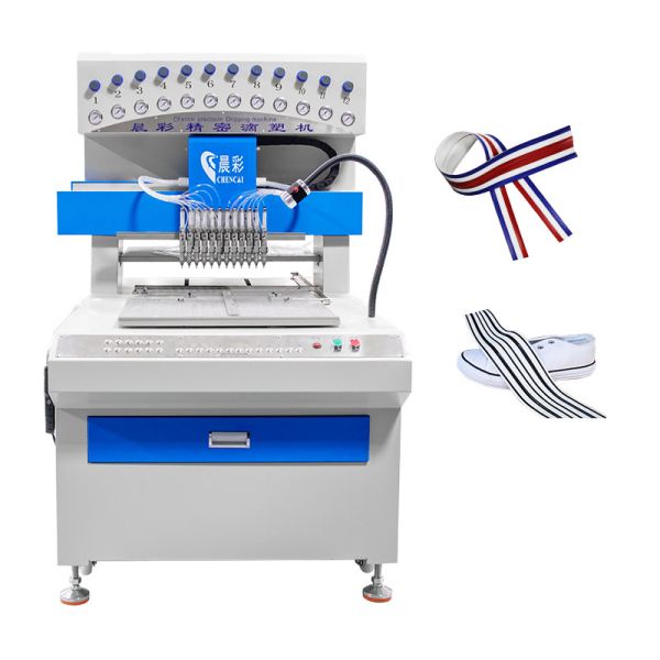 Automatic 12 Color PVC Big Dimension Dripping Machine for Shoe Welting Outsole Slipper Upper