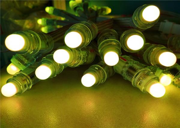 DC12v IP67 12mm a mené les lumières de ficelle de pixel RVB DMX512 pour la décoration de vacances