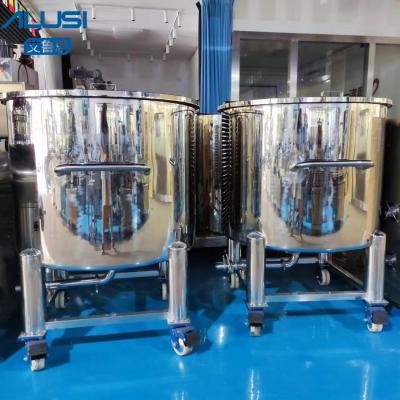 Top Open Stainless Steel Storage Tank 100-20000L Water Detergent Single Layer SS Container