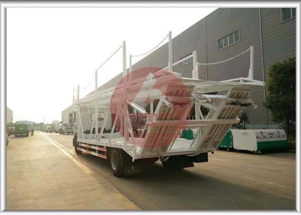 Double Layer Car Carrier Trailer , Vehicle Carrier Trailer Hydraulic Lifting System