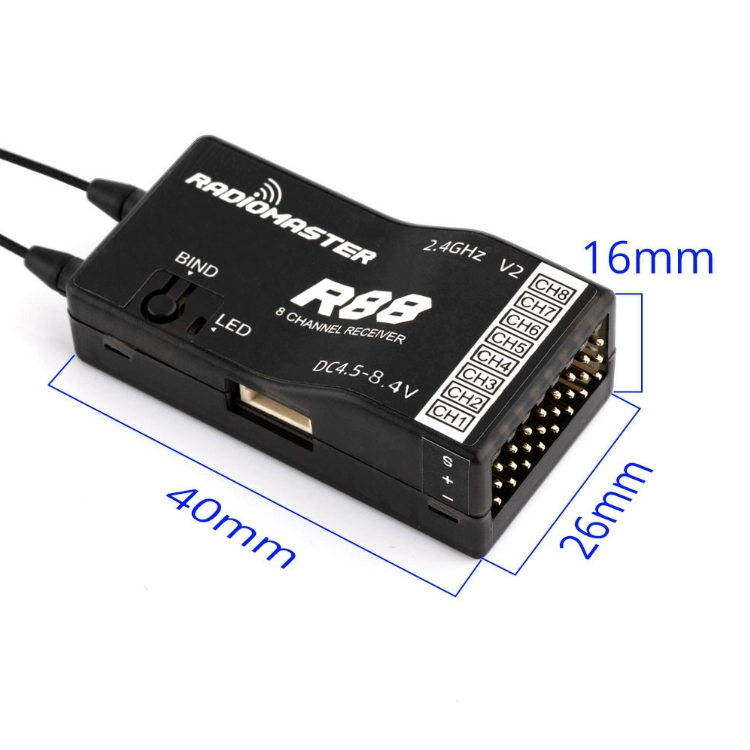 Wholesale Price Radiomaster Multi-Protocol For RC Drones 4CH 6 8 SBUS RSSI FRSKY D16 TXS SE R81 R84 R86 R88 Plastic