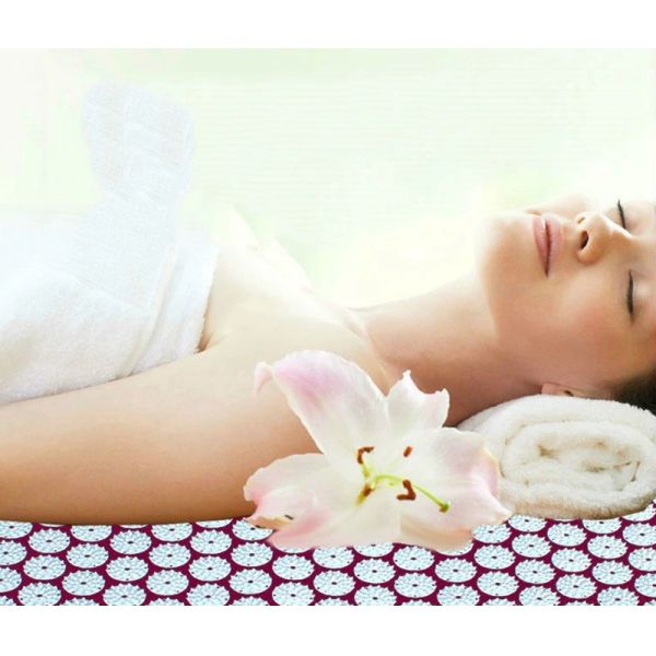 Lotus Acupressure Massage Mat Anti Stress Needle Massager With Pillow