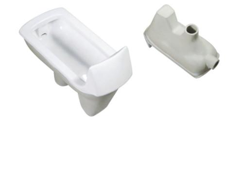 Glossy White Squat Pan Toilet Water Storage Bend Squatting Pan Water Closet