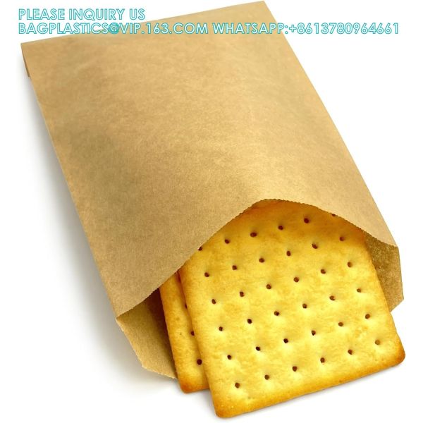 Self Adhesive Candy Cookie Bags, Sticker, Treat Bag Popcorn Party Favor Bag Lunch Bag Envelopes Merchandise Bags