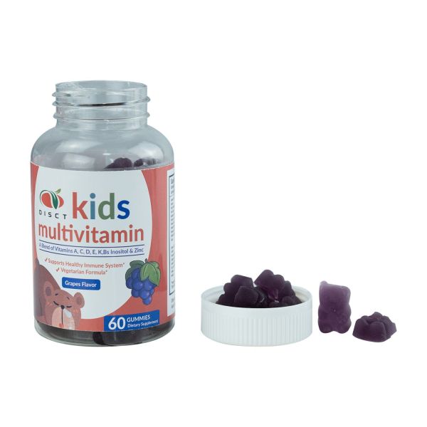 Kids Multivitamin Gummies with Brain Development Support Immune System Boost and 10 Essential Nutrients