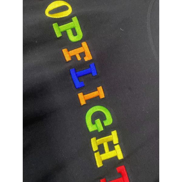 Unlined Crewneck Oversized Sweatshirts Fleece 3D Custom Embroidered