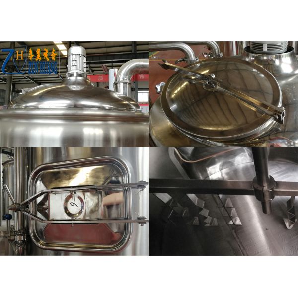 220V / 60HZ Stainless Micro Beer Brewing Equipment For Home Brewery Plant